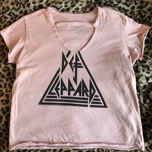 Def Leppard Crop Top